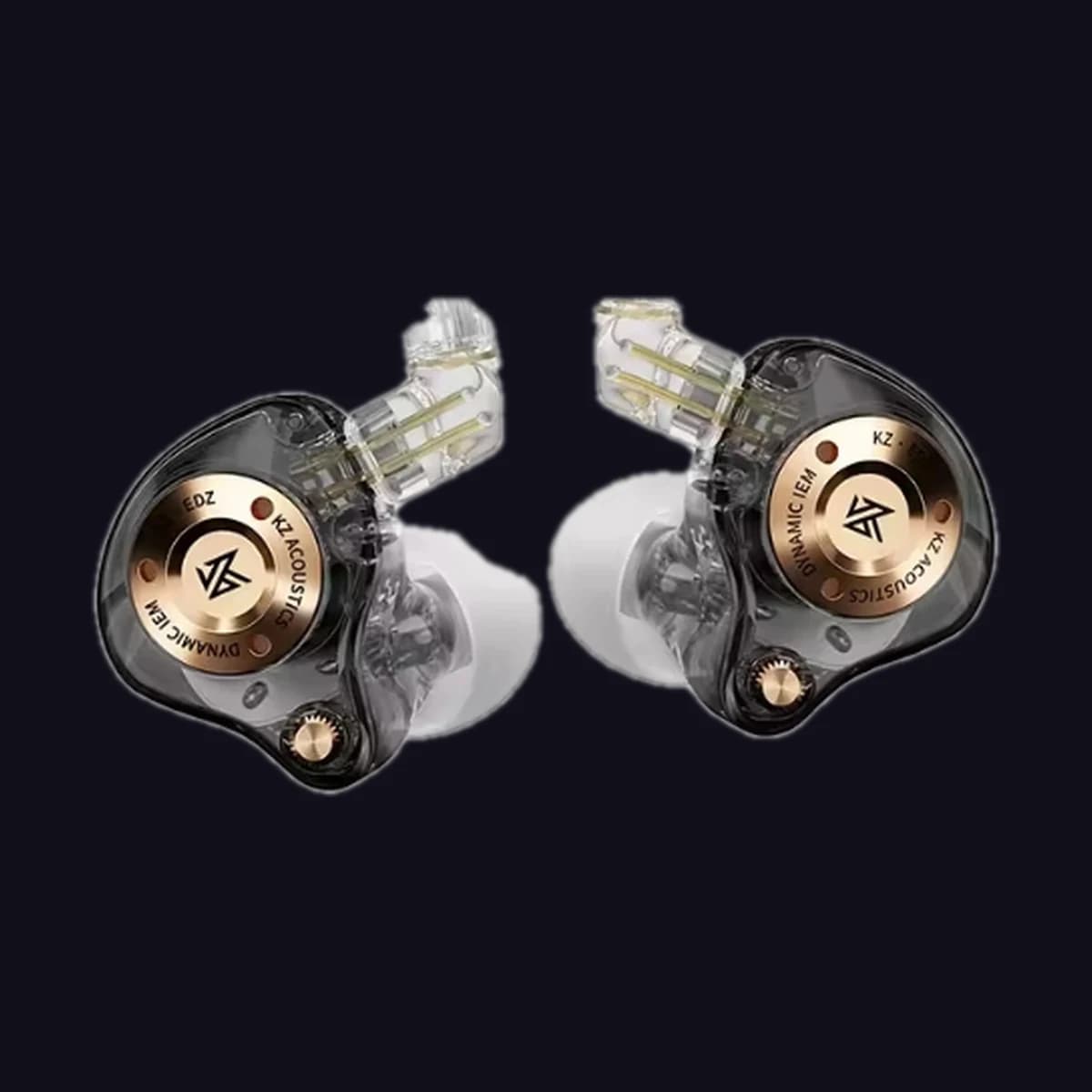 KZ EDZ in-ear monitors, black